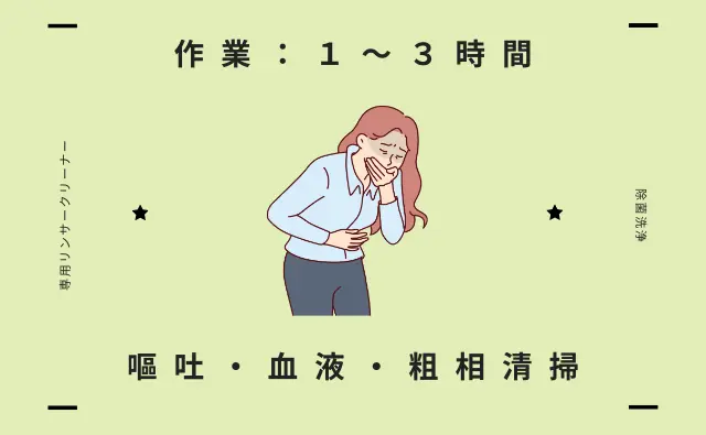 北海道厚真町の高品質カークリーニングページに設置された嘔吐・血液・粗相清掃ページへのリンク画像